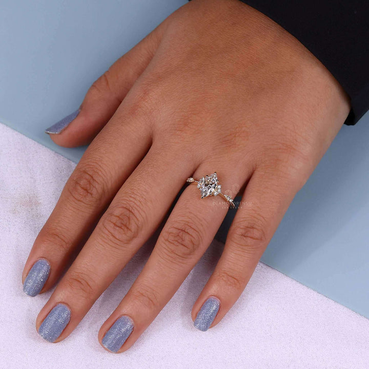 Vintage Engagement Ring with Marquise Cut Diamond Beauty