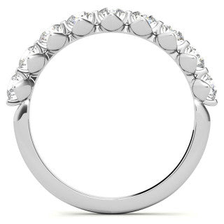 9-Stone 3mm Round Brilliant Moissanite Stackable Band