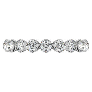 9-Stone 3mm Round Brilliant Moissanite Stackable Band